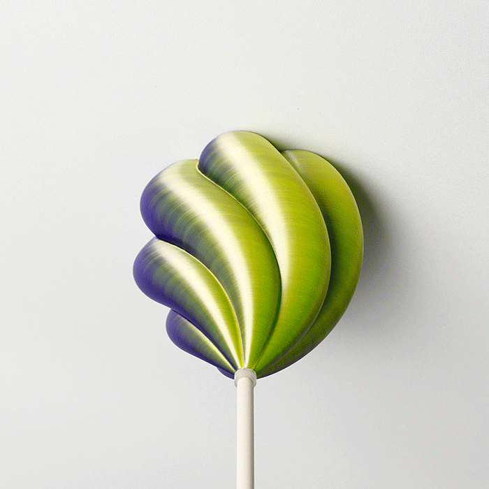 Lampenbaldachin - Tulpe Twist Duo Grün-Lila