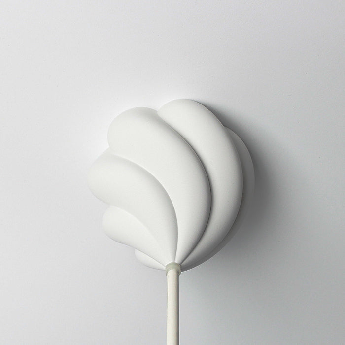 Lampenbaldachin - Tulpe Twist Gipsweiß