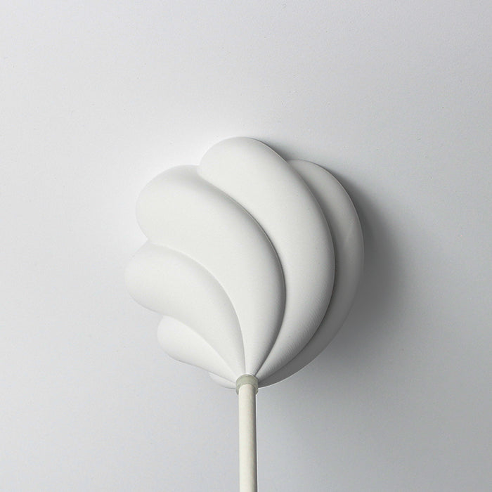 Lampenbaldachin - Tulpe Twist Gipsweiß