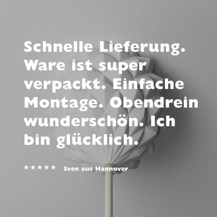 Lampenbaldachin - Ananas Gipsweiß