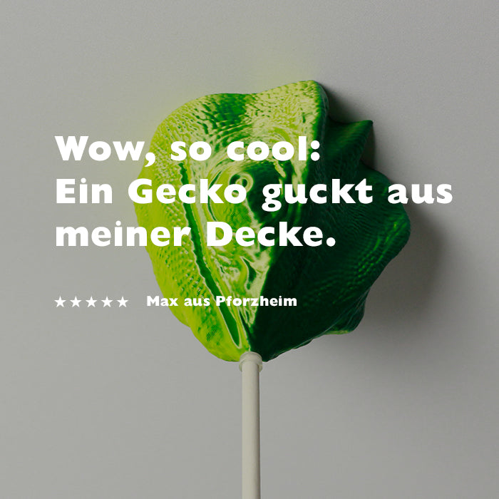 Lampenbaldachin - Chamäleon Duo Gelb-Grün