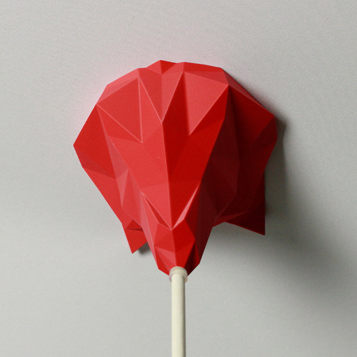 Lampenbaldachin - Low Poly Fox Verkehrsrot