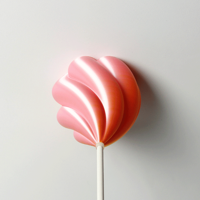 Lampenbaldachin - Tulpe Twist Duo Pink-Gelb