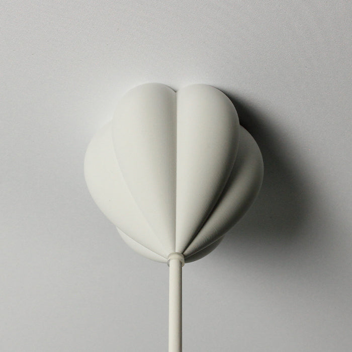 Lampenbaldachin - Tulpe Gipsweiß