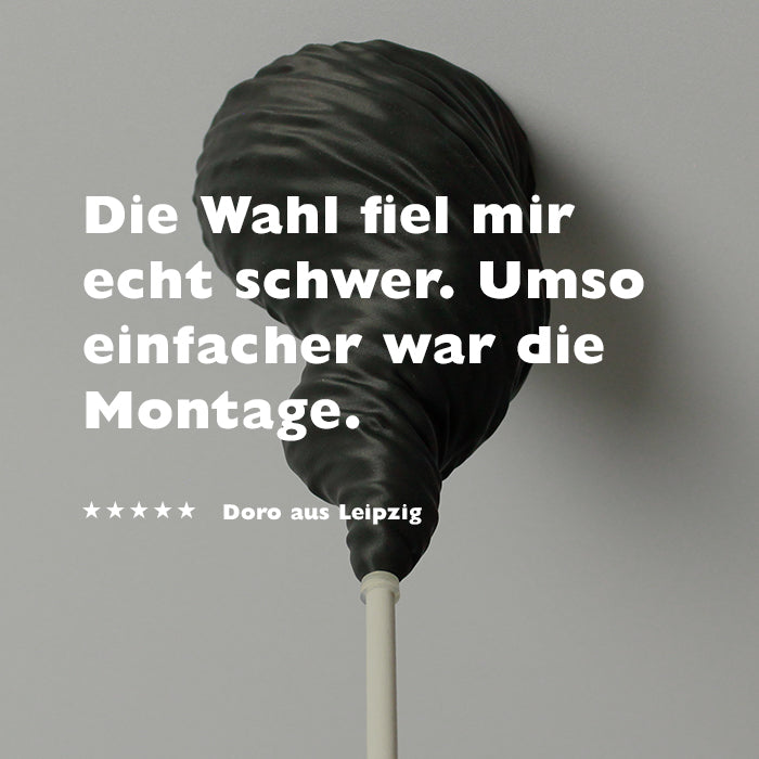 Lampenbaldachin - Twister Mattschwarz