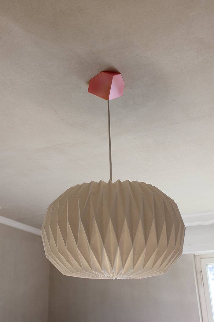 Lampenbaldachin - Würfel Nr. 1 Duo Pink-Gelb